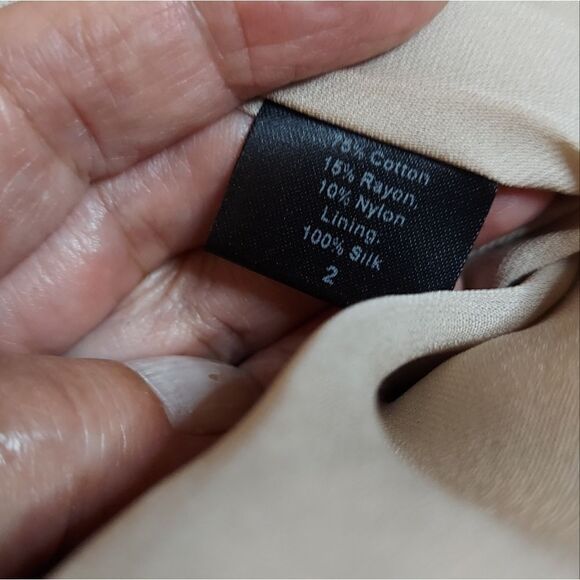 Jenni Kayne Lace Panel Dress Sheer Sleeves Size 2 - Picture 10 of 14